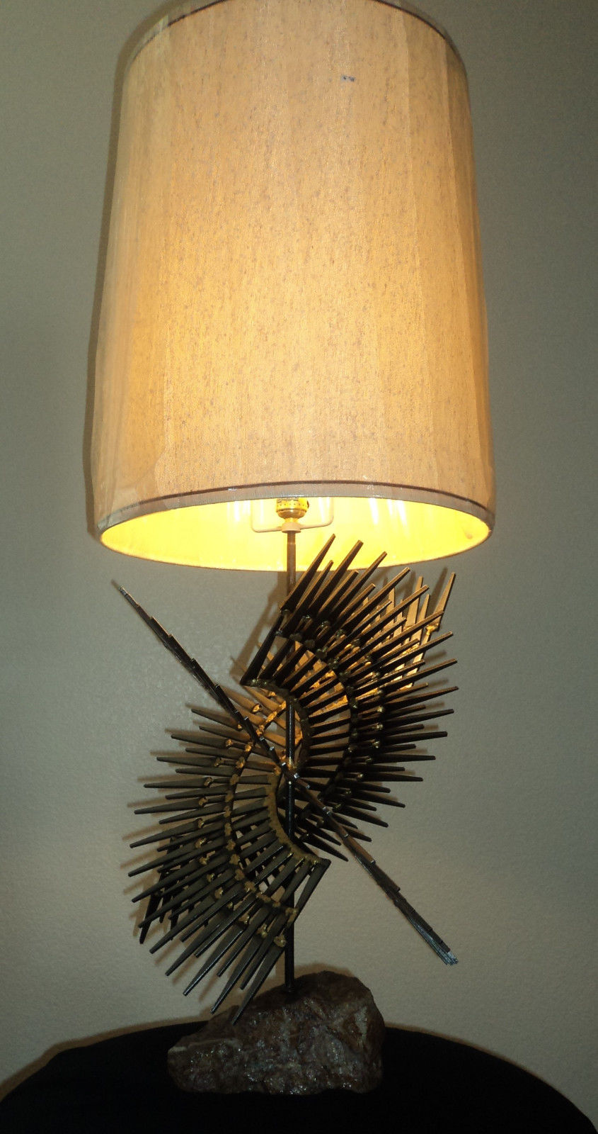 Lamps Custom welded metal sculptural lamp by Corey Ellis