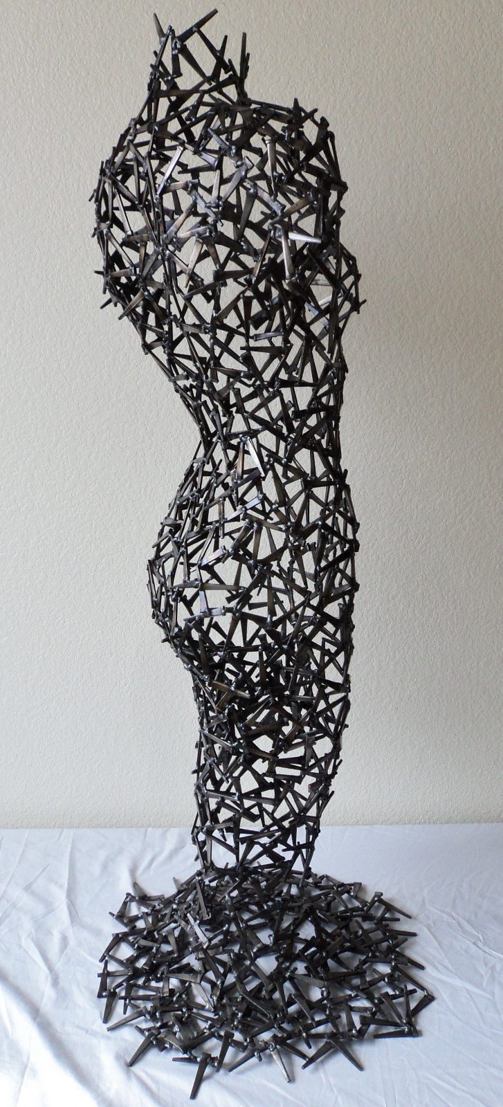 Contemporary Bella, contemporary figurative metal sculpture by Corey Ellis
