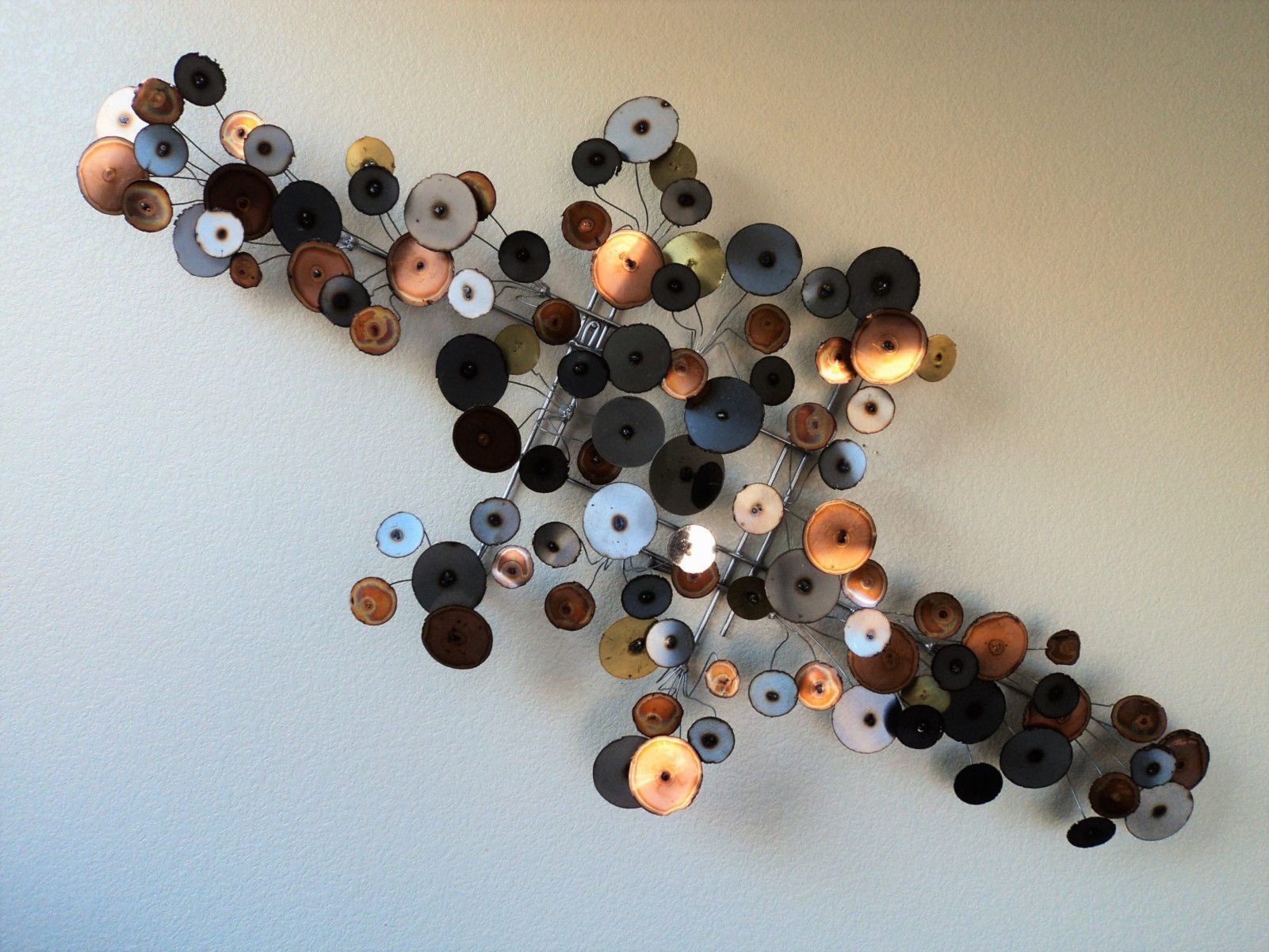 Precious Metals - mixed metal wall sculpture by Corey Ellis